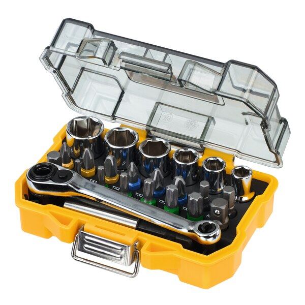 آچار بکس جغجغه ای و سری پیچ گوشتی دیوالت مدل DT71516-QZ مجموعه 24 عددی