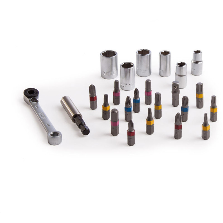 آچار بکس جغجغه ای و سری پیچ گوشتی دیوالت مدل DT71516-QZ مجموعه 24 عددی