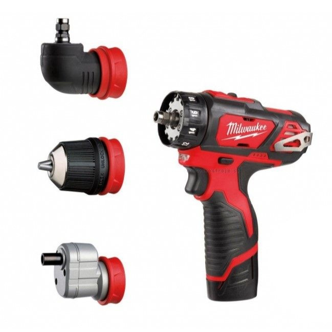 دریل پیچ گوشتی شارژی میلواکی مدل M12 BDDXKIT-202C