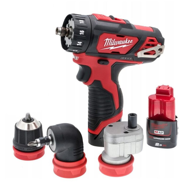 دریل پیچ گوشتی شارژی میلواکی مدل M12 BDDXKIT-202C