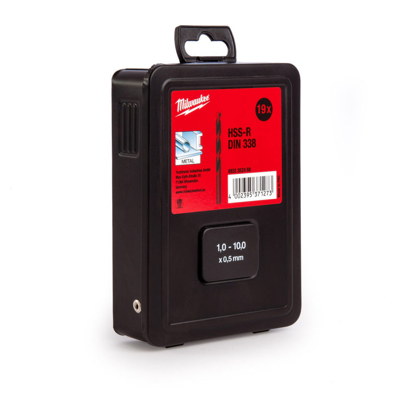 مته آهن میلواکی مدل HSS-RDIN338 مجموعه 19 عددی