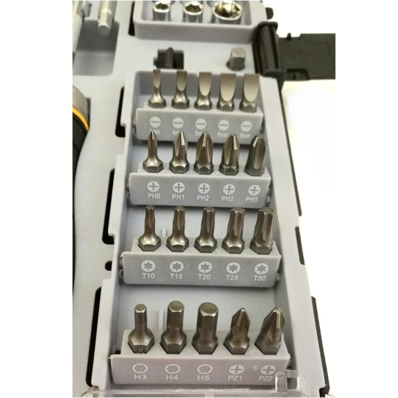 پیچ گوشتی و بکس جغجغه اینکو مدل HKSDB-0338 مجموعه 33 عددی