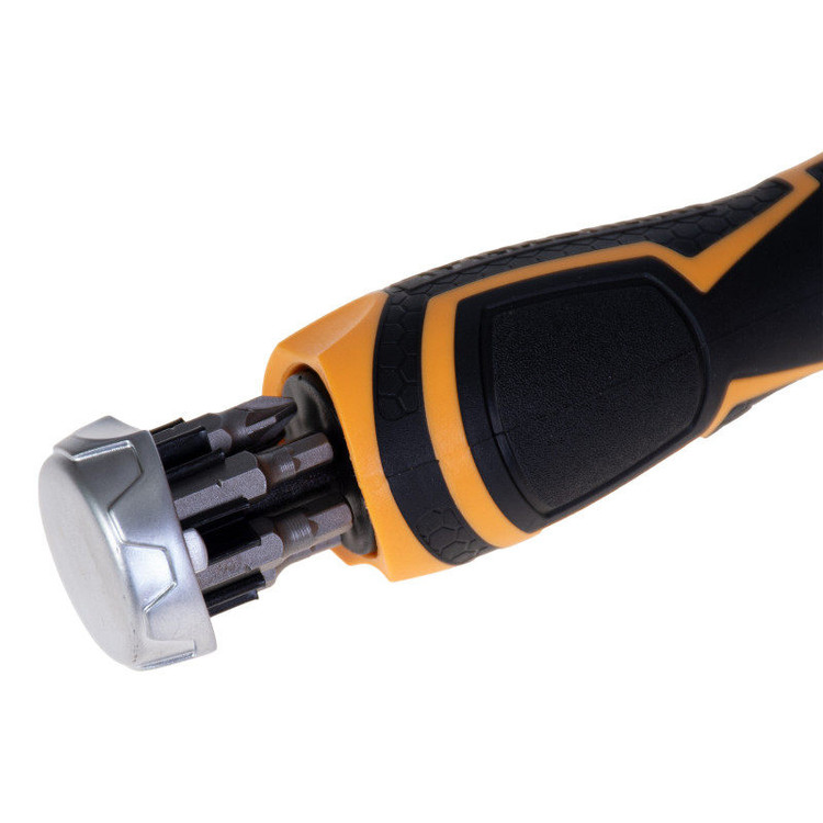 پیچ گوشتی و بکس جغجغه اینکو مدل HKSDB-0338 مجموعه 33 عددی