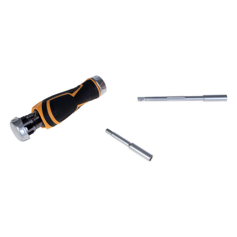 پیچ گوشتی و بکس جغجغه اینکو مدل HKSDB-0338 مجموعه 33 عددی