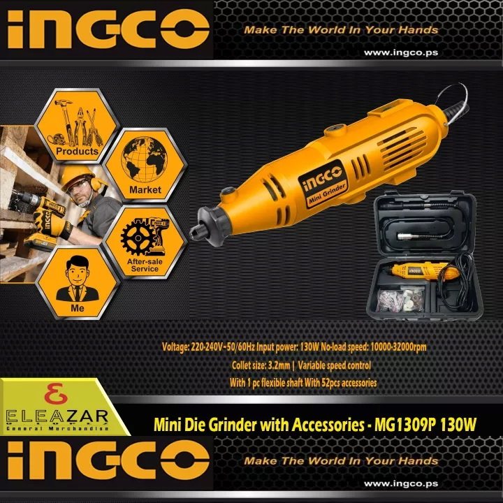 فرز انگشتی مینیاتوری اینکو مدل MG-1309 مجموعه 52 عددی
