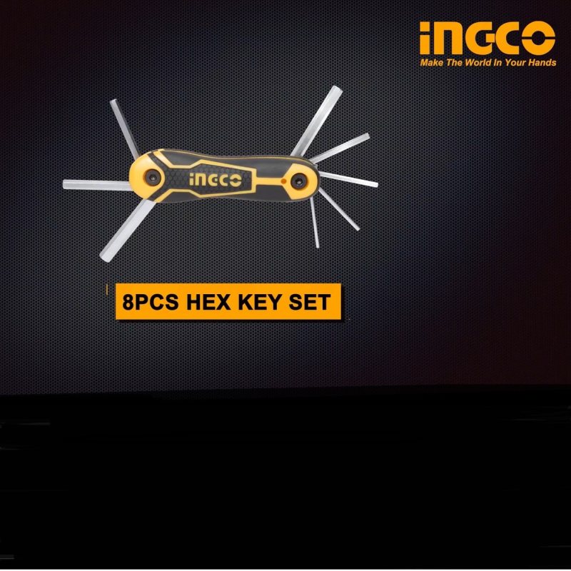 آچار آلن شش گوش اینکو مدل HHK-14081 مجموعه 8 عددی