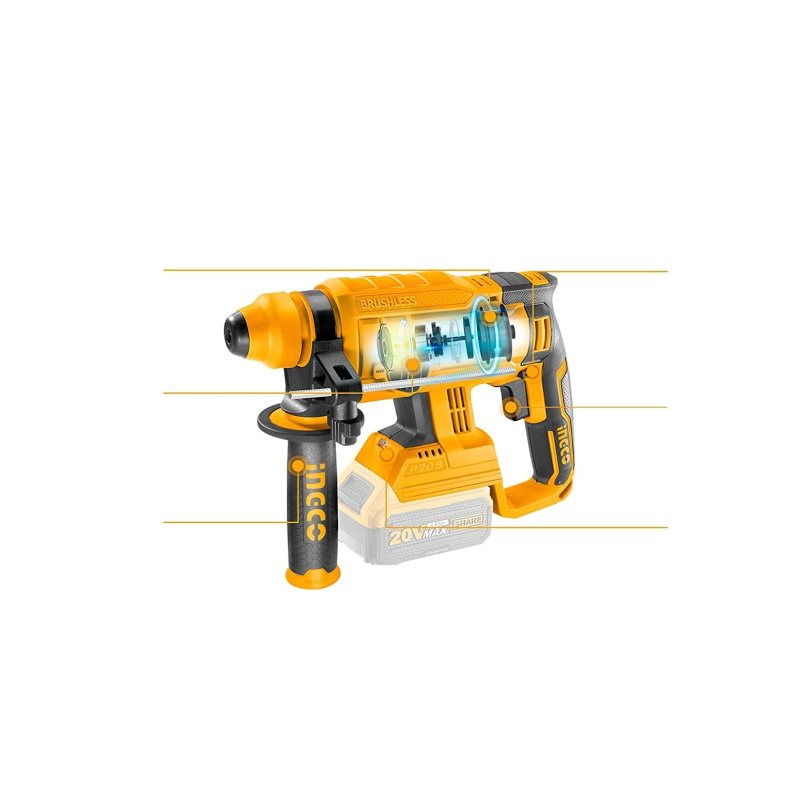 دریل بتن کن شارژی اینکو مدل CRHLI-2201