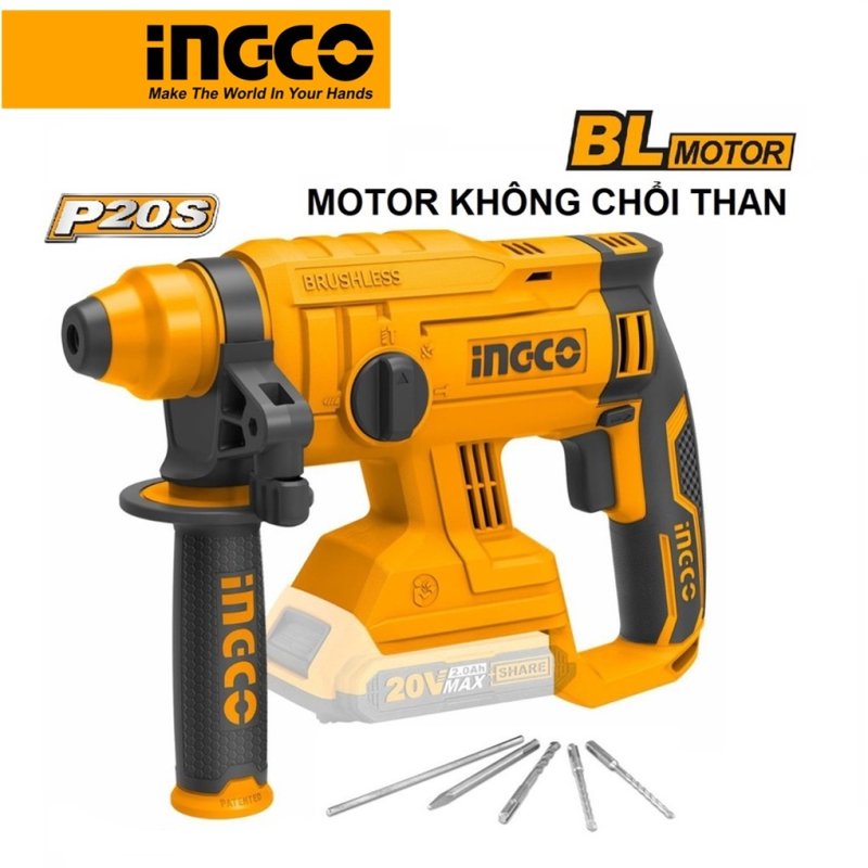 دریل بتن کن شارژی اینکو مدل CRHLI-2201