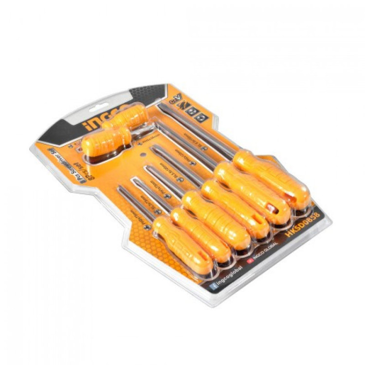 پیچ گوشتی اینکو مدل HKSD0858 مجموعه 8 عددی