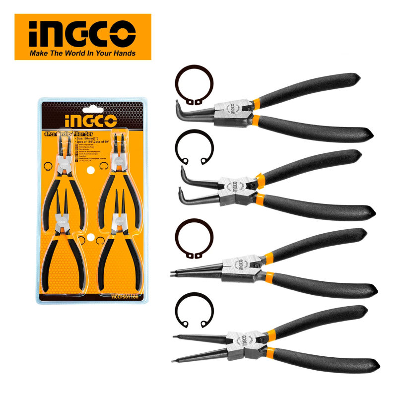 انبر خار باز کن و خار جمع کن اینکو مدل HCCPS01180 سایز 7 اینچ مجموعه 4 عددی