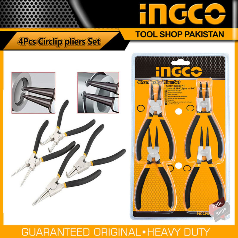 انبر خار باز کن و خار جمع کن اینکو مدل HCCPS01180 سایز 7 اینچ مجموعه 4 عددی