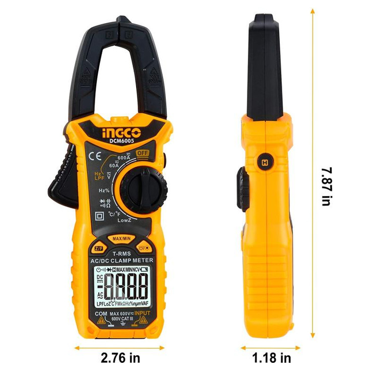 مولتی متر کلمپی دیجیتال اینکو مدل DCM-6003