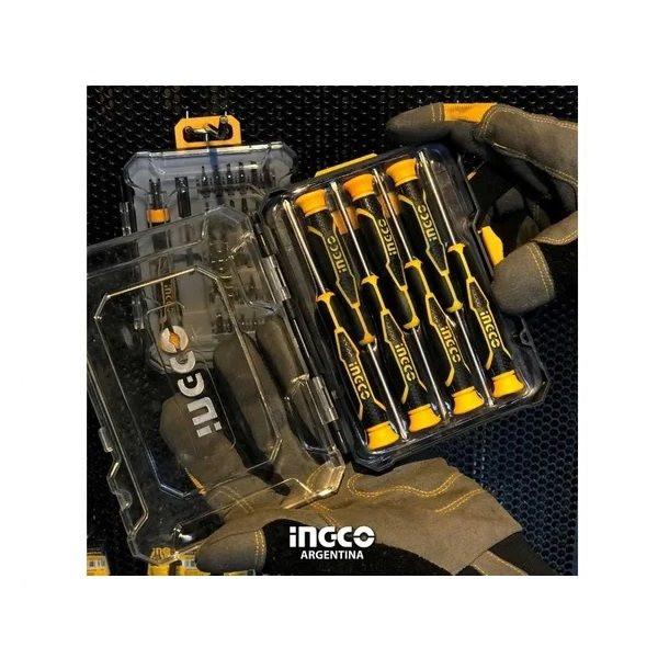 پیچ گوشتی ساعتی اینکو مدل HKSD-0718 بسته 7 عددی