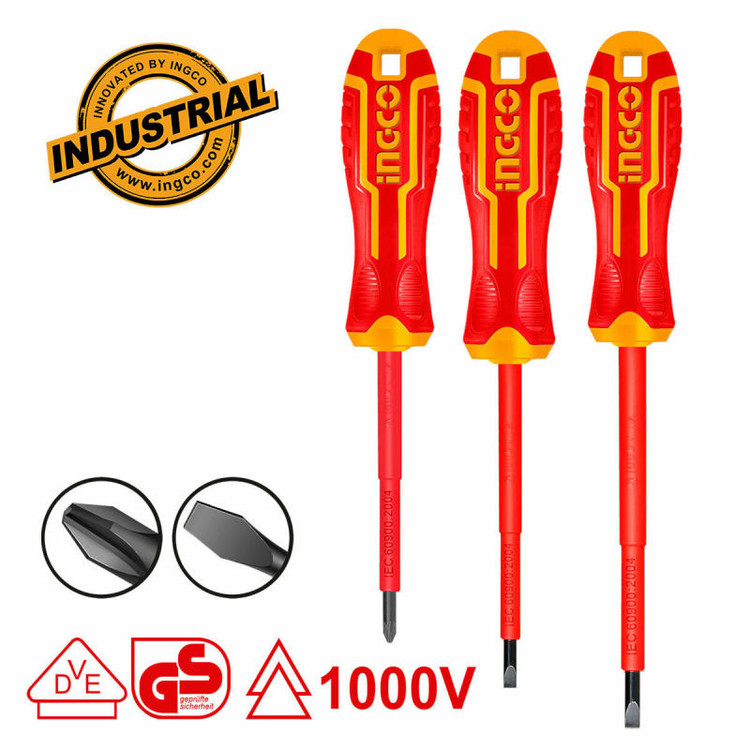 پیچ گوشتی اینکو مدل HKISD0308 مجموعه 3 عددی
