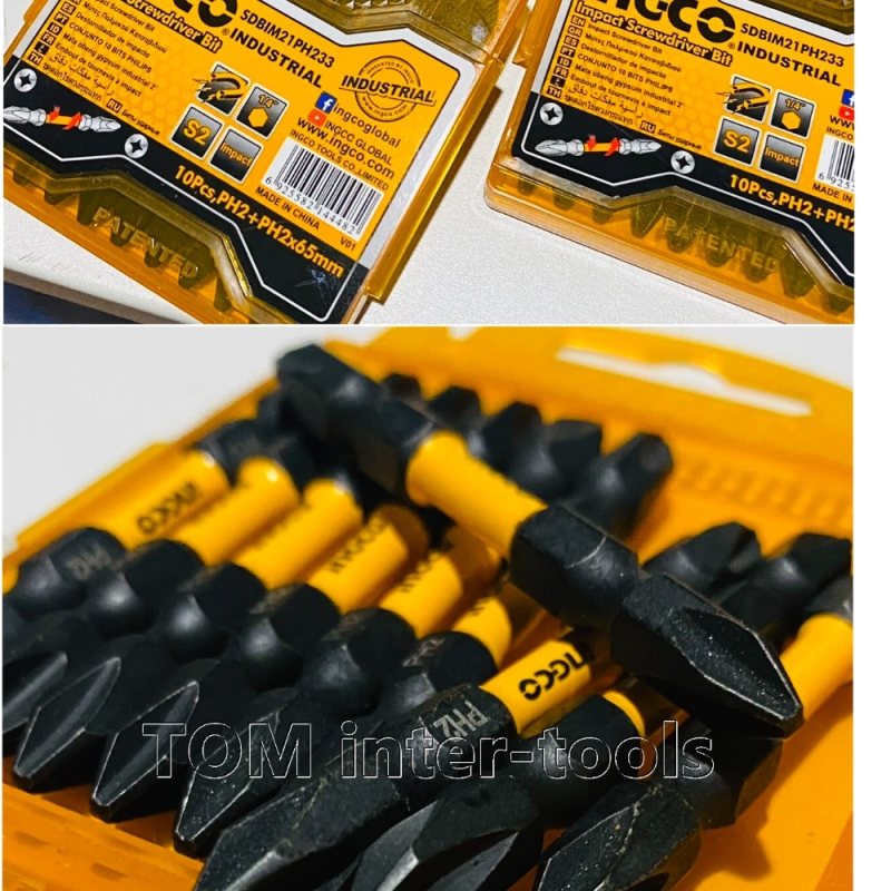 سری پیچ گوشتی دو سر چهار سو اینکو مدل SDBIM21PH233 مجموعه 10 عددی
