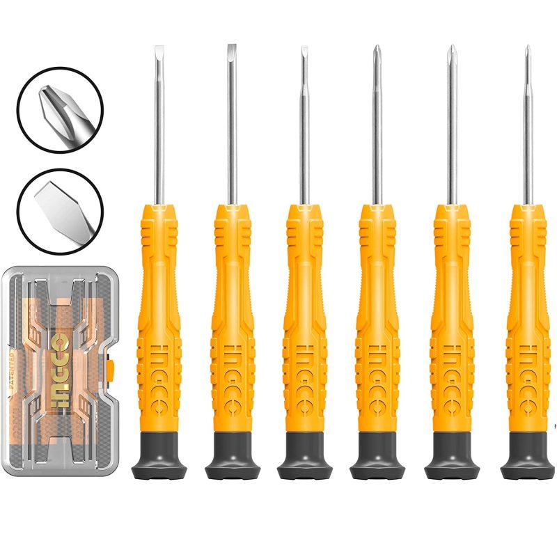 پیچ گوشتی ریز ساعتی اینکو مدل HKSD-0618 مجموعه 6 عددی