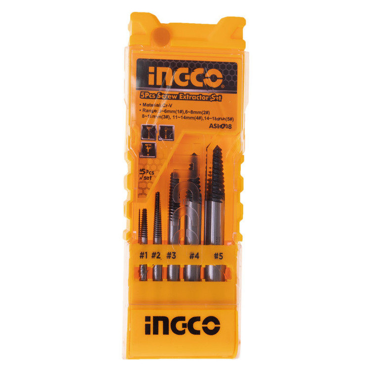 قلاویز چپ گرد اینکو مدل ASE-008-5pcs مجموعه 5 عددی