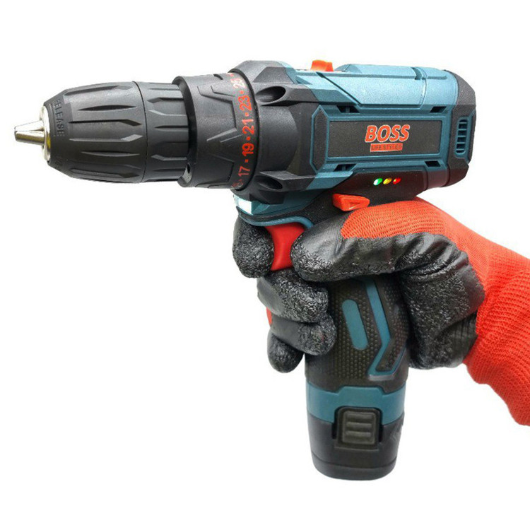 مجموعه 28 عددی دریل پیچ گوشتی شارژی صنعتی باس مدل Cordles drill 18v