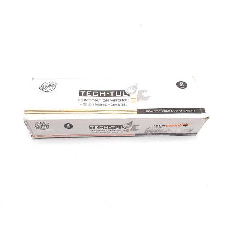 آچار یکسر تخت و یکسر رینگی تک تول مدل TECHUPC مجموعه 8 عددی