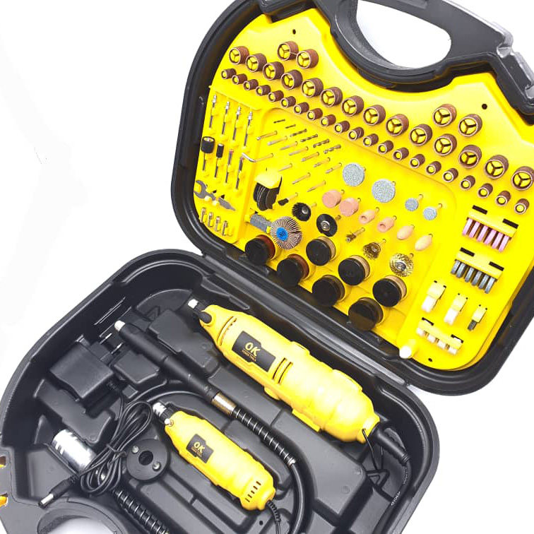 فرز انگشتی و حکاکی اوکی مدل power-tools-200w مجموعه 110 عددی