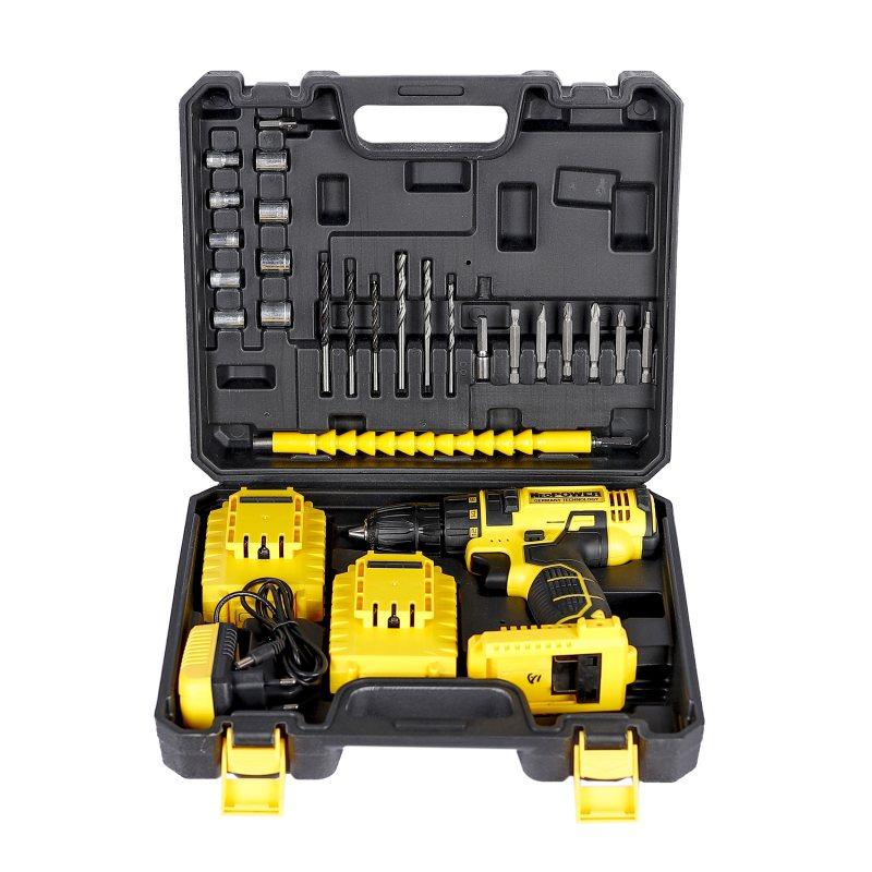 مجموعه 28 عددی دریل پیچ گوشتی شارژی نئو پاور مدل DCD710Dk2