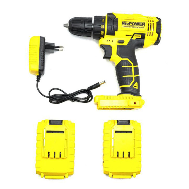 مجموعه 28 عددی دریل پیچ گوشتی شارژی نئو پاور مدل DCD710Dk2