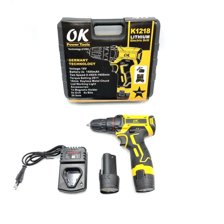 مجموعه 26 پیچ گوشتی شارژی اوکی مدل POWER_TOOLS