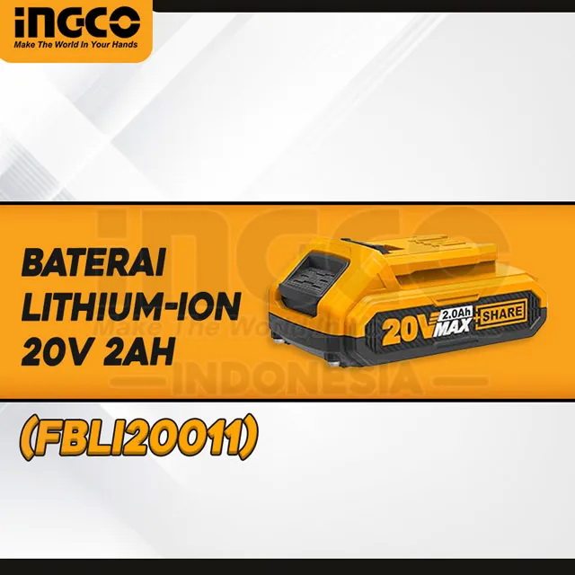 باتری شارژی 20 ولت 2 آمپر اینکو مدل FBLI20011-20v-2.0Ah
