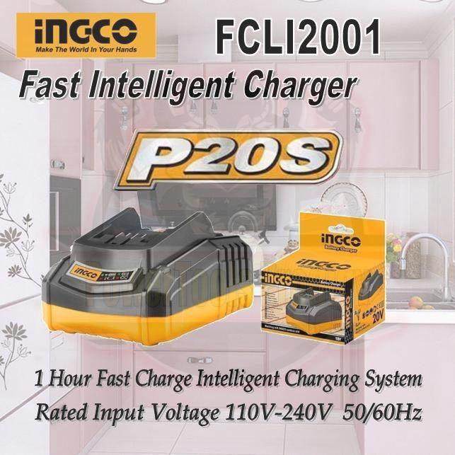 شارژر باتری 20 ولت 2 آمپر اینکو مدل FCLI-2001-20v-2.0Ah