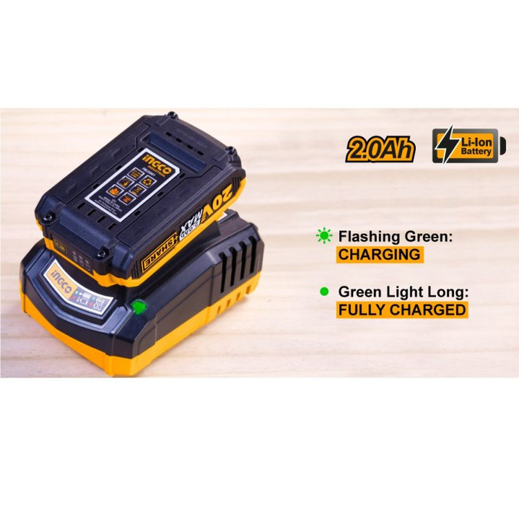 شارژر باتری 20 ولت 2 آمپر اینکو مدل FCLI-2001-20v-2.0Ah