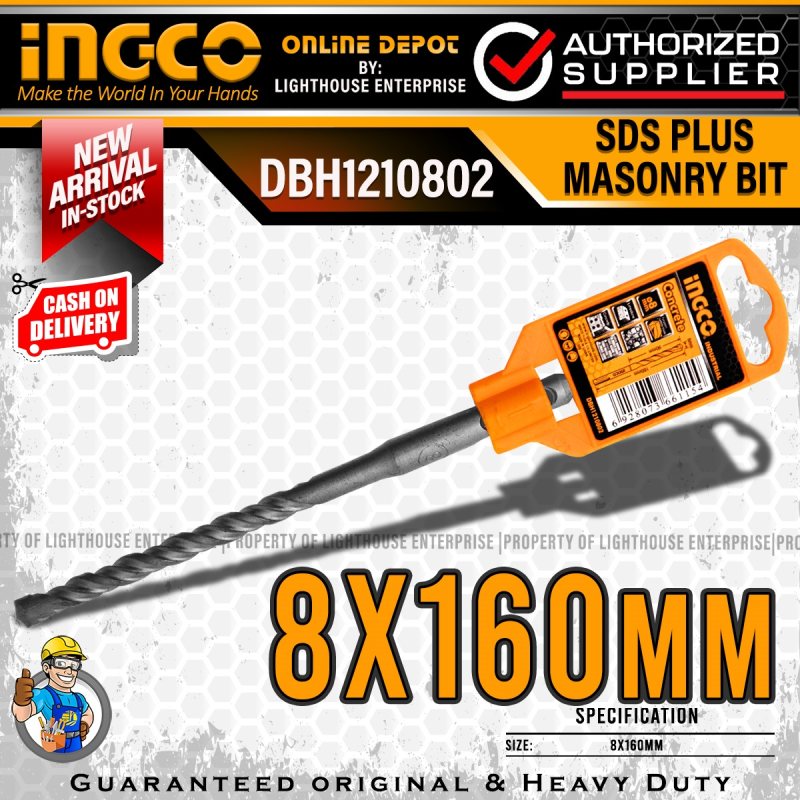 مته الماسه چهارشیار اینکو مدل DBH1210802-160×8mm سایز 8 میلی متر