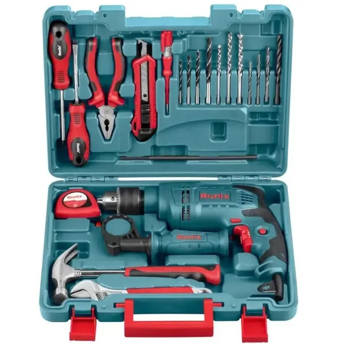 کیت دریل چکشی 13 میلی متری رونیکس مدل RS-0001