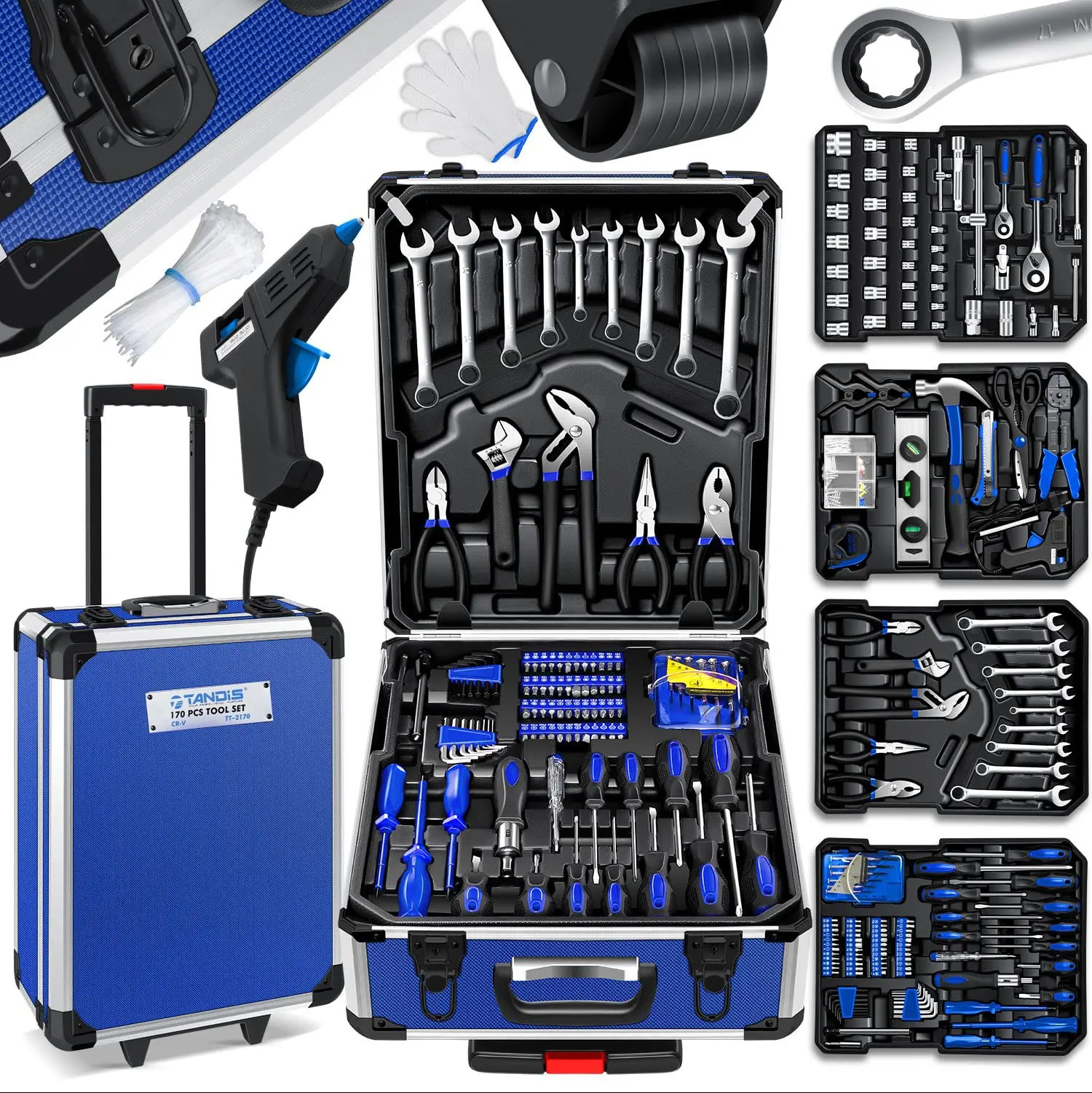 جعبه ابزار 170 پارچه تندیس مدل TT-2170