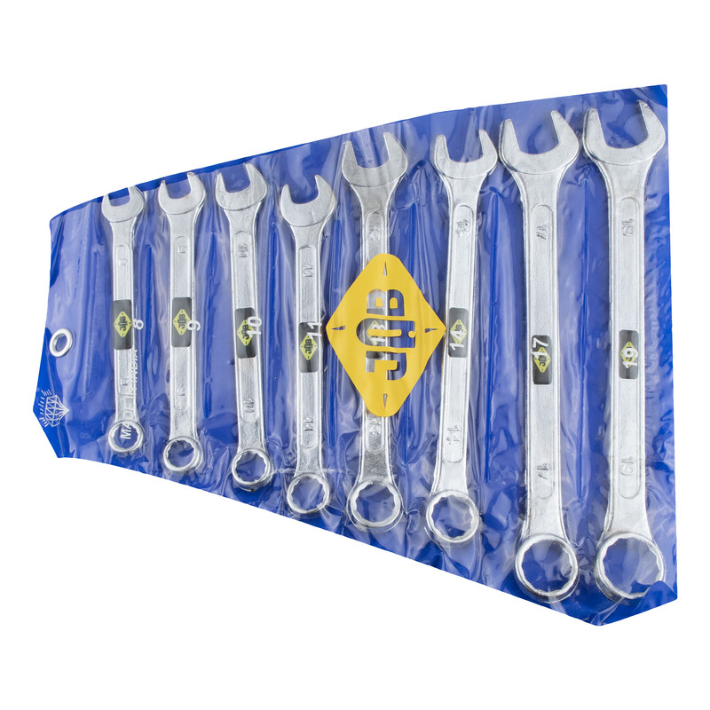 آچار یکسر تخت و یکسر رینگی جاب مدل JB-80008 مجموعه 8 عددی