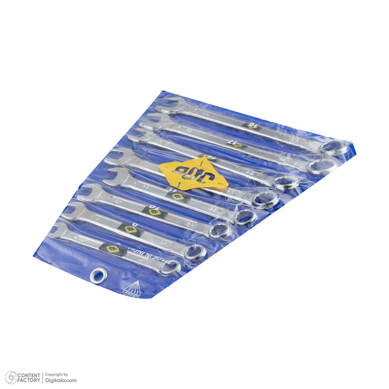 آچار یکسر تخت و یکسر رینگی جاب مدل JB-80008 مجموعه 8 عددی