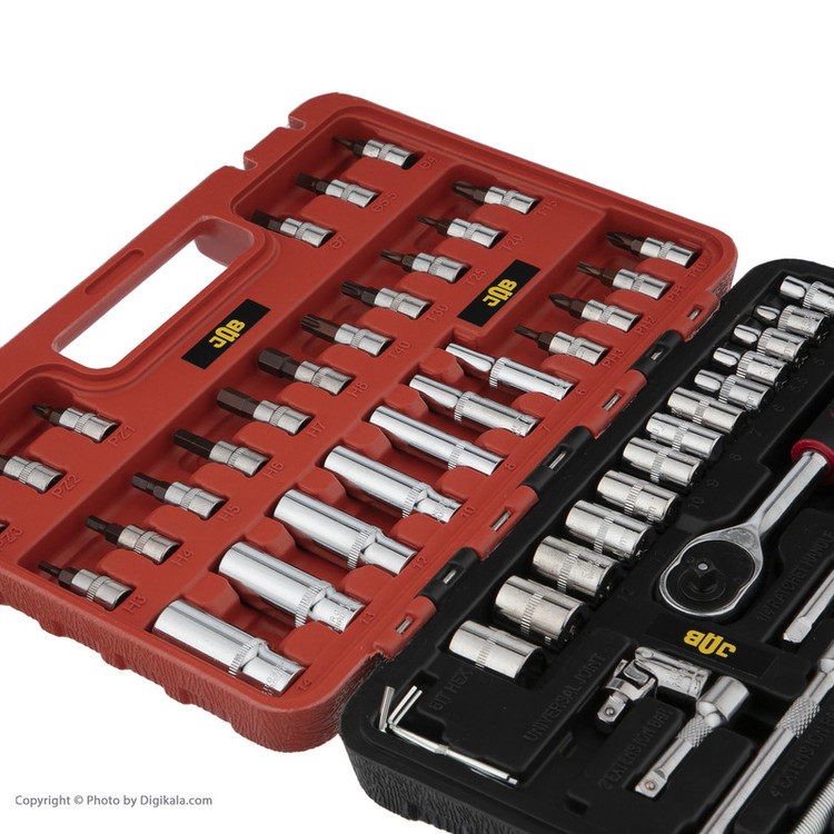 آچار بکس و سری بکس جاب مدل JB-5300 مجموعه 53 عددی