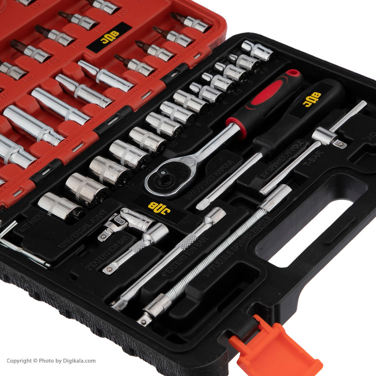 آچار بکس و سری بکس جاب مدل JB-5300 مجموعه 53 عددی