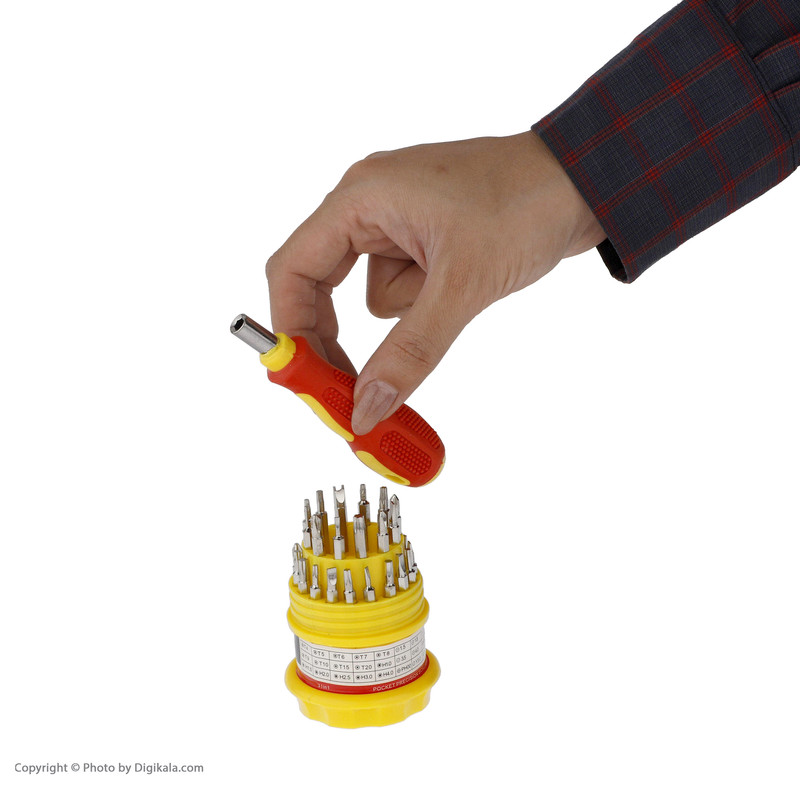 سری پیچ گوشتی جاب مدل JB-14002 مجموعه 35 عددی