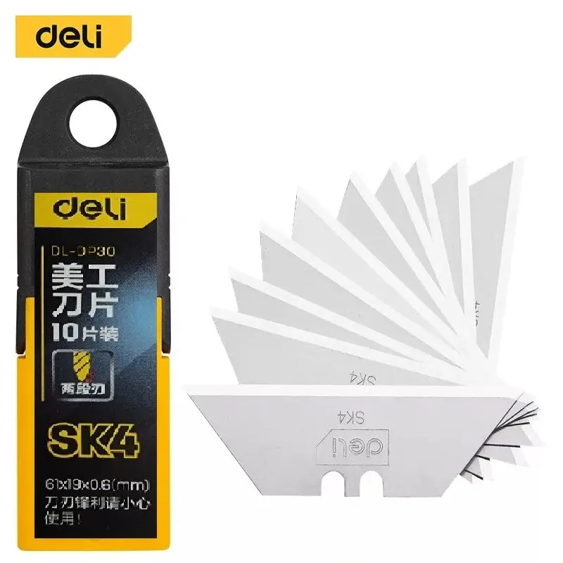 تیغ کاتر ( مدل SK4 ) بسته 10 عددی   DELI  کد  DL-DP30