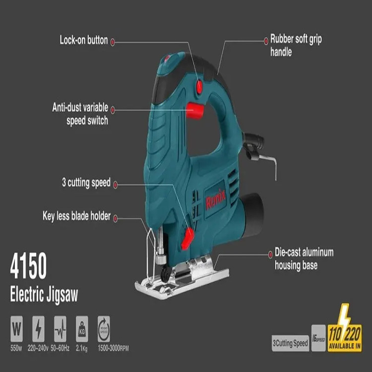 اره برقی عمود بر 550 وات رونیکس کد 4150