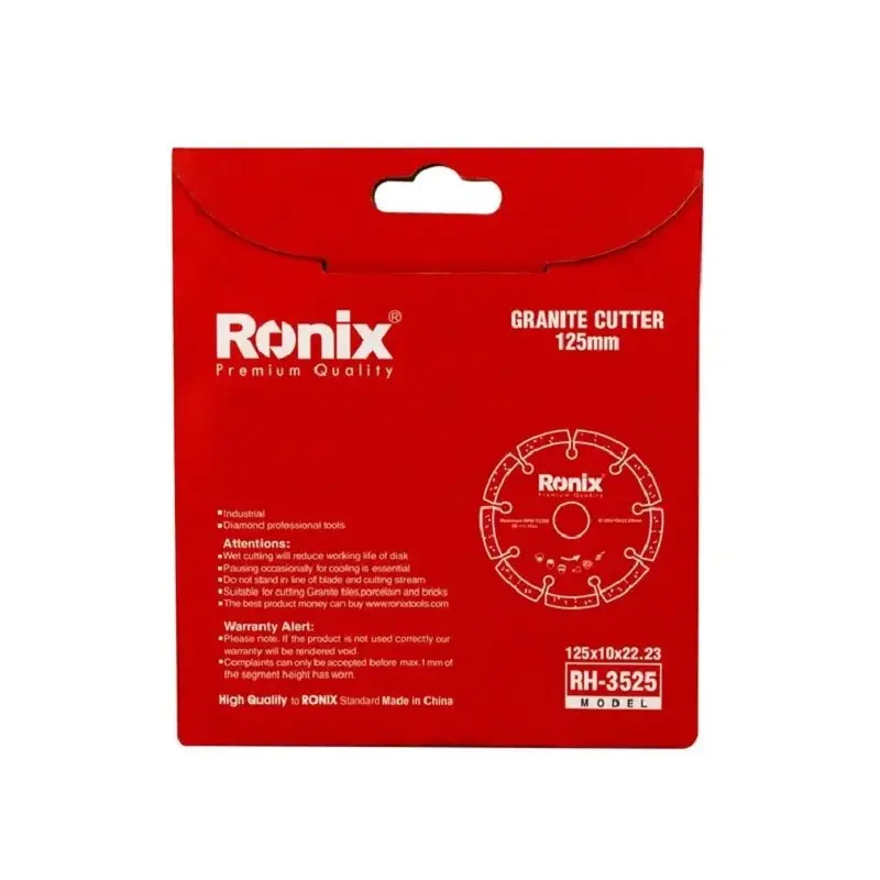 صفحه گرانیت بر ( 125X10X22.23 ) رونیکس کد RH-3525