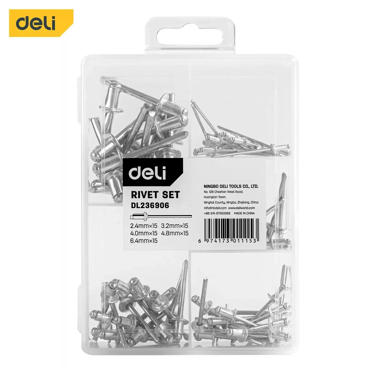 ست میخ پرچ DELI  کد  DL236906