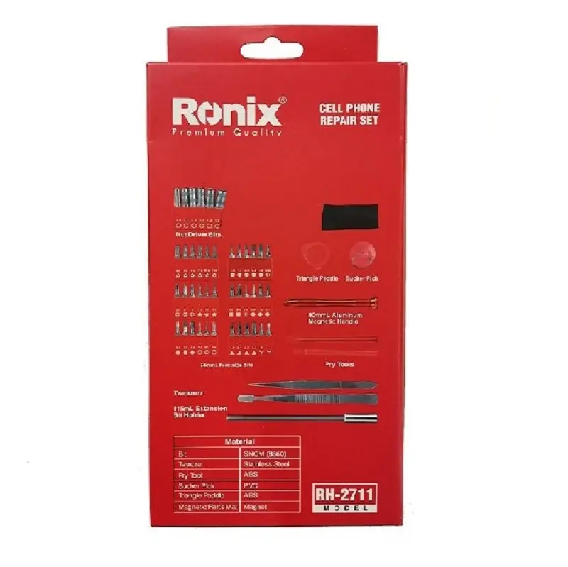 ست پیچ گوشتی تعمیرات رونیکس کد 2711 -RH