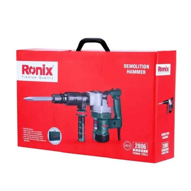 چکش تخریب برقی 6 کیلویی 10 ژول 950 وات رونیکس کد 2806