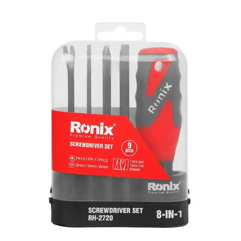 مجموعه 8 عددی پیچ گوشتی رونیکس کد RH-2720