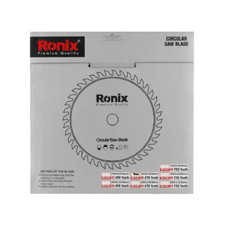 تیغ اره الماسه 180x56 چوب رونیکس کد RH-5103