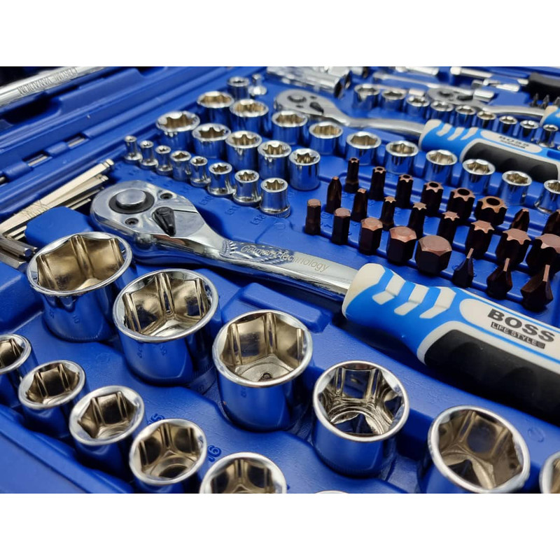 مجموعه 172 عددی آچار و سری بکس باس مدل Bs-172pcs