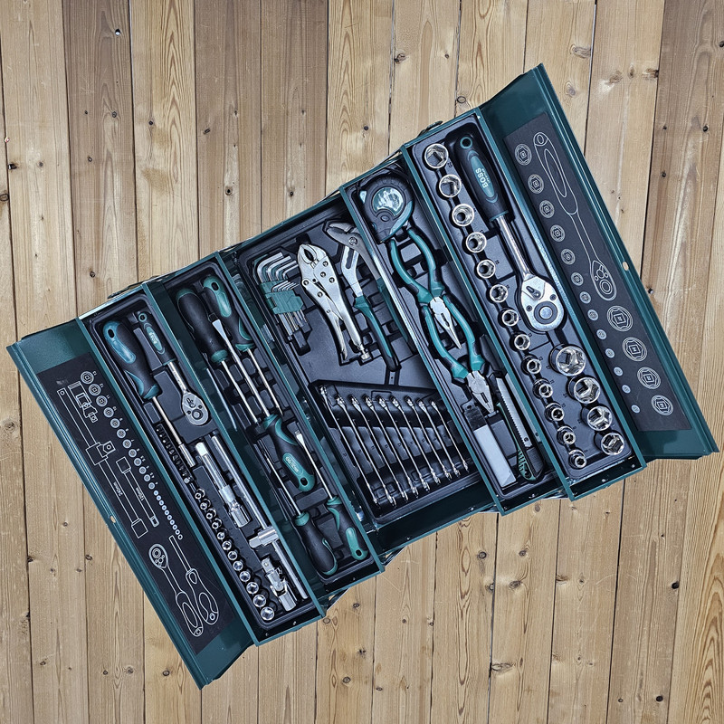 مجموعه 85 عددی ابزار صنعتی باس مدل 85PCS کد CR-V