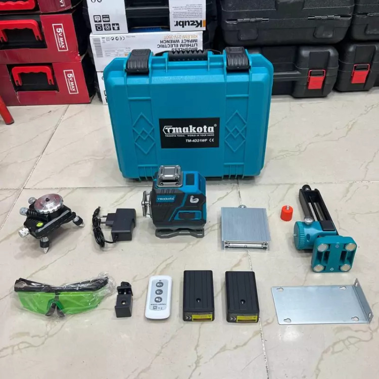 تراز لیزری ماکوتا 4 بعدی 16 لاین مدل TM4D21WF مشخصات 4 بعدی 16 لاین 360 درجه نور سبز