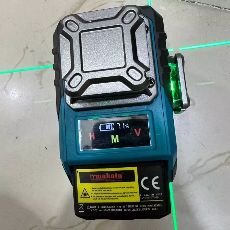 تراز لیزری ماکوتا 4 بعدی 16 لاین مدل TM4D21WF مشخصات 4 بعدی 16 لاین 360 درجه نور سبز